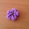 moje kytka z loom bands (ja to spíš beru za vlocku):-D